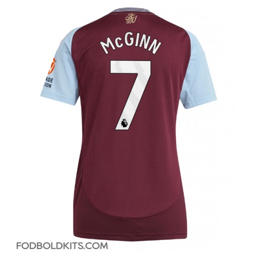 Aston Villa John McGinn #7 Hjemmebanetrøje Dame 2024-25 Kortærmet